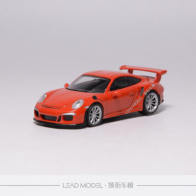 現貨|Spark 1/64 保時捷 911 991 GT3 RS 2016 合金車模型 橘紅色