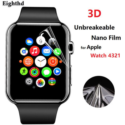 時尚透明手錶貼膜 手錶保護貼 適用蘋果Apple Watch的3D螢幕保護膜 38mm 40mm 42mm 44mm