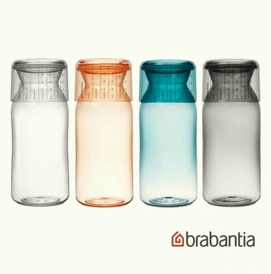 brabantia 粉彩量杯儲物罐 1.3公升 淺灰 荷蘭設計