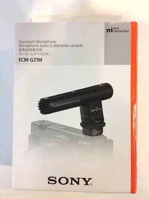 全新 SONY ECM-GZ1M 台灣索尼公司貨 指向性麥克風 附防風罩及攜行包