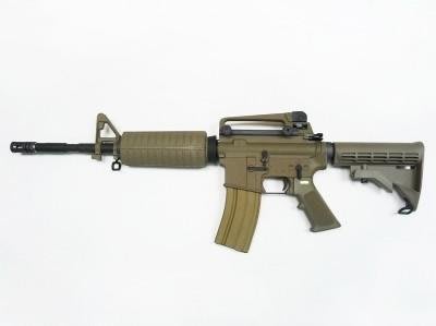 【BCS】送瓦斯BB彈槍袋沙色黃銅管版 WE M4A1 GBB全金屬瓦斯氣動槍-WE-R-M001-T-M4A1