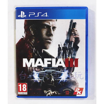 PS4 四海兄弟 3 Mafia III (國際版 中文版)**(二手片-光碟約9成8新)【台中大眾電玩】