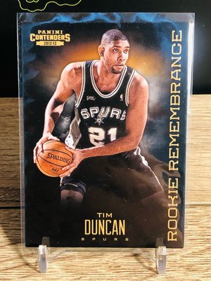 12-13 contenders Tim Duncan rookie remembrance