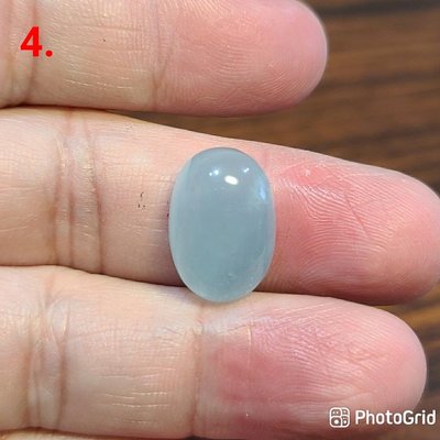 海藍寶 戒面 裸石 鑲嵌寶石材料 蛋面 天然❤水晶玉石特賣#D043-2