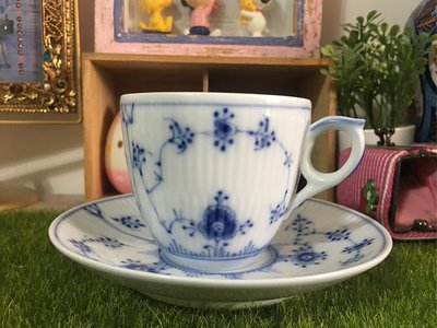 杯高6.5公分 丹麥 皇家哥本哈根 ROYAL COPENHAGEN 手繪青花瓷 瓷器 茶杯 咖啡杯 1組