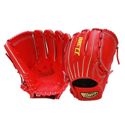 棒球帝國- BRETT 神盾系列棒球手套 GB-19-12 投手用 紅色