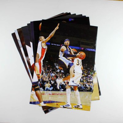 【預購】-NBA全明星籃球球星艾弗森《海報》貼另有組合科比韋德 42公分*29公分(一套8張) 房間裝飾生日禮物hb0233