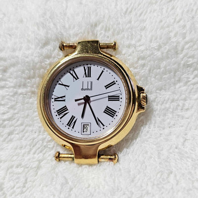【一元起標】【精品廉售/手錶】瑞士名錶Dunhill登喜路 石英錶/早期經典美錶*高價位靓款*# NQ v *防水*佳品