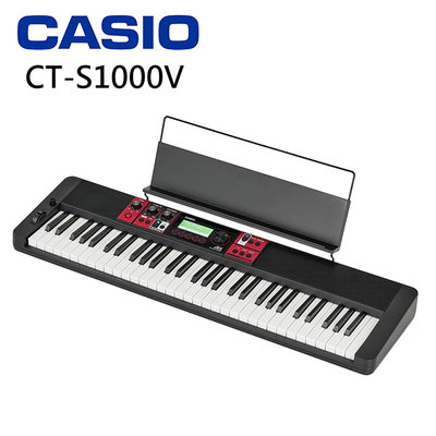 小叮噹的店 - CASIO CT-S1000V 61鍵 自動伴奏 電子琴 附藍牙接收器(WU-BT10)