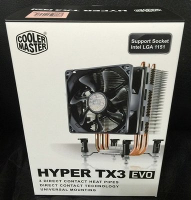 小薇電腦☆淡水@酷碼Cooler Master Hyper TX3 EVO 塔型散熱導管 CPU散熱 690元