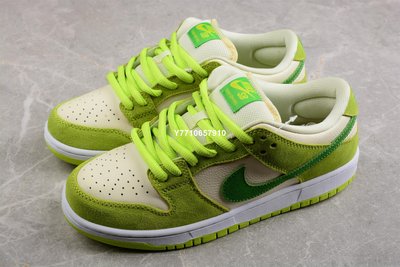 NIKE SB DUNK Low ＂Green Apple＂白綠 青蘋果復古休閑板鞋男女鞋DM0807-300