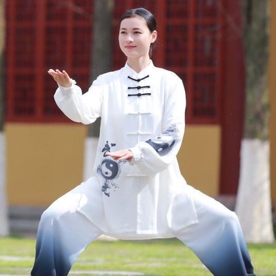 爭風華太極服女2021新款飄逸三件套高端比賽表演服裝男中國風夏季~特價