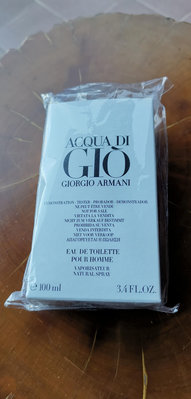 全新商品，GIORGIO ARMANI寄情水Tester男用淡香水100ml