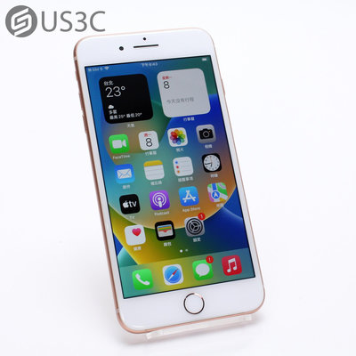 【US3C-台南店】【一元起標】台灣公司貨 Apple iPhone 8 Plus 64G 5.5吋 金色 True Tone顯示技術 航太鋁金屬邊框 二手手機