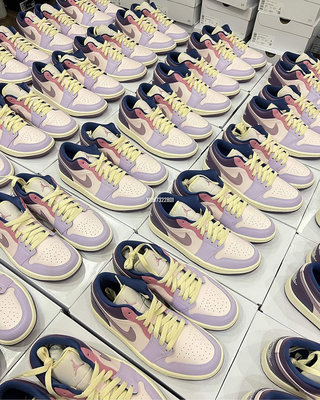 Air Jordan 1 Low 粉紫莓果 彩蛋復活節 女子滑板鞋 DZ2768-651-有米潮鞋店