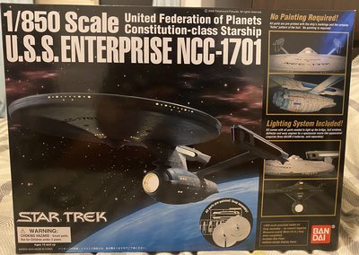 萬代星際迷航拼裝模型NCC1701 Star Trek ENTERPRISE企業號（絕版品）