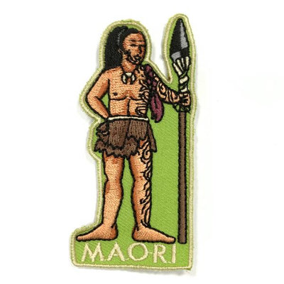 【A-ONE】紐西蘭 毛利人 Maori 電繡徽章 胸章 立體繡貼 裝飾貼 燙布貼紙 繡片貼NO.282