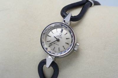 《寶萊精品》Omega 歐米茄銀白鑽型自動女子錶