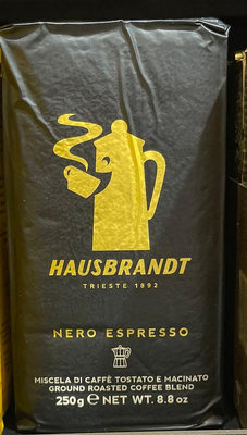 2/29前 義大利 HAUSBRANDT Nero Espresso 咖啡粉 250g/包 到期日2024/5/18頁面是單價