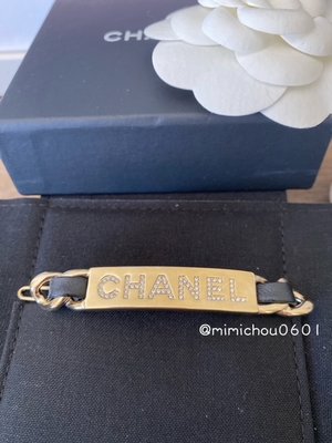 *mimi's* 全新真品 Chanel Logo水鑽髮夾