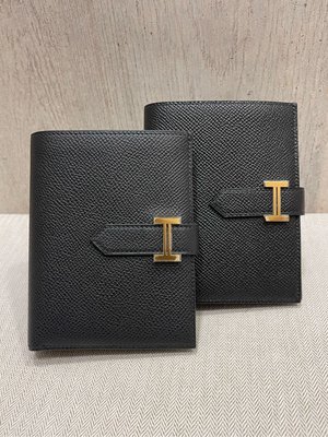 J-Shop Luxury 精品店 Hermes Bearn 短夾 皮夾 錢包 黑金現貨