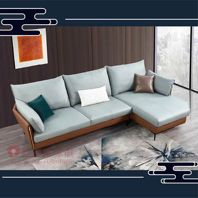 [紅蘋果傢俱] 義式系列 YJ-2219布沙發 科技布沙發 實木內框架 義式沙發 極簡 L型沙發 轉角沙發