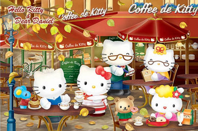 P2拼圖 三麗鷗 Hello Kitty&Dear Daniel 午後咖啡時光 (1000pcs) HP01000-141