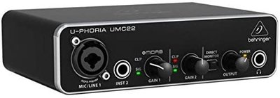 【竭力萊姆】全新 德國 Behringer UMC22 錄音介面 百靈達 U-Phoria 耳朵牌