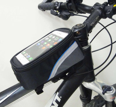 【酷露馬】 自行車手機上管包 M號(適5.5吋手機) 觸控手機包 馬鞍包 車包 手機袋 觸控包 置物袋 單車包BB018