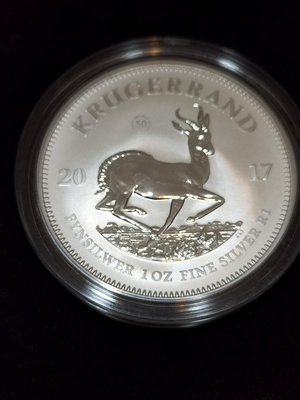 2017 South Africa Krugerrand 發行50周年 1英兩 Specimen 銀幣1枚 (現貨, 全新未使用)