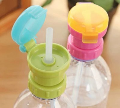 日本 吸管水嘴 替換蓋 吸管蓋 便携防漏安全讓寶寶喝水 嬰幼兒用品 水壺吸管蓋 學習喝水 飲料果汁吸管寶特瓶吸管頭