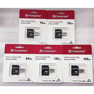 Transcend 創見microSD記憶卡附轉卡 UHS-I U1 microSDHC microSDXC TF卡