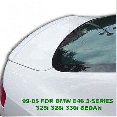99-05 FOR BMW E46 3-SERIES 325i 328i 330i SEDAN擾流M3小尾翼素材