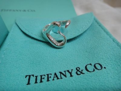 Tiffany 100%真品正品 open heart 戒指 (內徑約1.6 cm) 情人節禮物