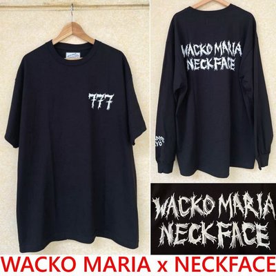 BLACK全新WACKO MARIA x NECK FACE東京店七周年天國東京777薄長T短T