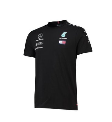 2018新款  Mercedes benz 賓士 AMG車隊 F1賽車T恤 圓領 短袖T恤 賽車服 黑色/白色