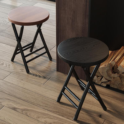 圓形折疊凳配圓桌的凳子可以折疊的凳子折貼凳收折凳子簡易餐桌椅 無鑒賞期