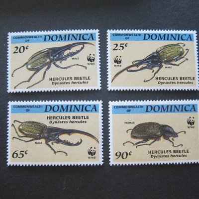 【雲品二】多米尼加Dominica Sc 1647-1650 Insect set MNH 庫號#B504 50651