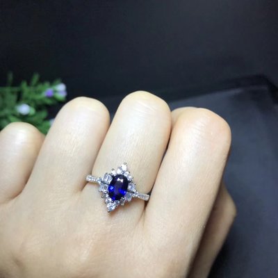 【藍寶石戒指】天然藍寶石戒指 斯里蘭卡成色超優 皇家藍 高淨度 璀璨經典風格