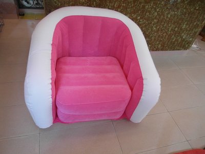 浪漫滿屋 原裝正品INTEX充氣沙發 單人沙發 懶人沙發 午休躺椅(粉色)