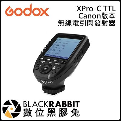 數位黑膠兔【神牛 Godox XPro-C TTL Canon版本 無線電引閃發射器】 一對多 100公尺 攝影燈 定時