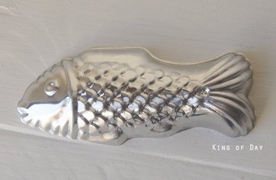 King Day【日本原裝】魚造型雞蛋糕模 鋁製