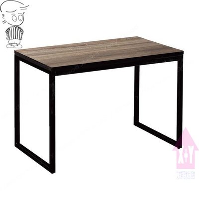 【X+Y】艾克斯居家生活館    餐桌椅系列-艾娜 3.5*2尺工業風餐桌(黑砂腳/木心板).適合居家或營業用.摩登家具