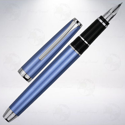 日本 PILOT 百樂 ELABO 14K 彈性尖鋼筆: 淺藍色/Light Blue