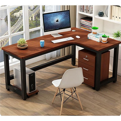 電腦臺式桌轉角書桌簡約現代辦公桌 電腦桌 轉角桌 轉角書桌 電競桌 l型書桌 書桌
