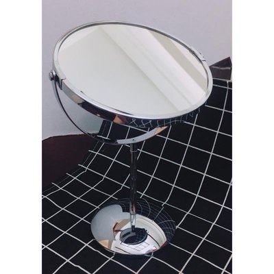 台灣製 ISEN 高級鍍鉻雙面桌鏡 鏡子 立鏡 化妝鏡 雙面鏡 M5001