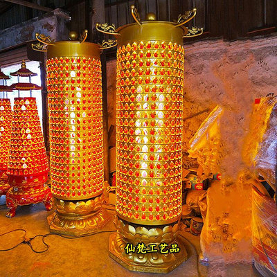 法器千佛燈塔墻壁光明燈供燈燈工藝品擺件新中式LED電子