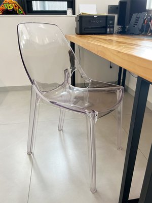北歐透明亞克力椅子簡約水晶餐椅設計師家用舒適靠背椅ins化妝椅