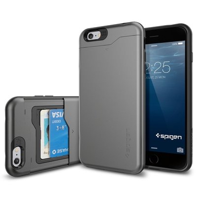 韓國進口 iPhone 6/6SPlus 5.5吋 Slim Armor CS 超薄 雙層 吸震 卡片收納 保護殼