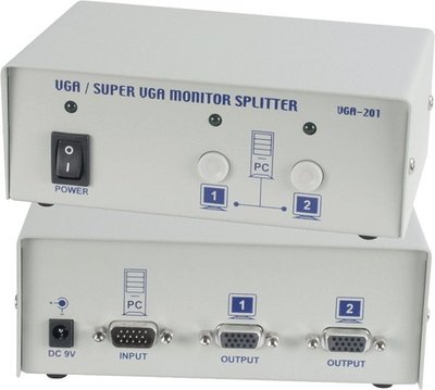 VGA螢幕分享器~1 進 2 出~ (1 to 2) VGA MONITOR SPLITTER